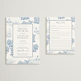 "Coastal Toile" - Bridal Shower Invitations in Sea by Jenna Holcomb - Matching Enclosure Card