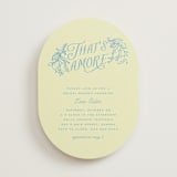 "That's Amore" - Bridal Shower Invitations in Lemonade by Pati Cascino - Front