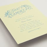 "That's Amore" - Bridal Shower Invitations in Lemonade by Pati Cascino - Detail