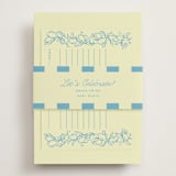 "That's Amore" - Bridal Shower Invitations in Lemonade by Pati Cascino - Assembled with Belly Band