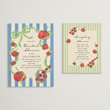 "Petit Pomodoro" - Bridal Shower Invitations in Lime by Jackie Crawford - Matching Enclosure Card
