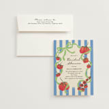 "Petit Pomodoro" - Bridal Shower Invitations in Lime by Jackie Crawford - Invitation with Envelope