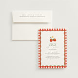 "So Berry Sweet" - Bridal Shower Invitations in Strawberry by Itsy Belle Studio - Invitation with Envelope