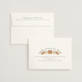 "Pumpkins + Bows" - Bridal Shower Invitations in Cornflower by Laura Hankins - FREE Recipient Addressing
