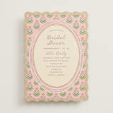 "Botanical maximalism" - Bridal Shower Invitations in Poppy by Creo Study - Front