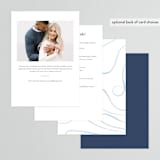 "Bow" - Bridal Shower Invitations in Dusty Blue by Corinne Malesic - Back of Card Options