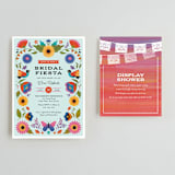 "Bridal Fiesta" - Bridal Shower Invitations in Aqua by Laura Moyer - Matching Enclosure Card