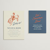 "Giddy Up" - Bridal Shower Invitations in Cobalt by Erin Hodges - Matching Enclosure Card
