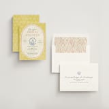 "Coastal Drift" - Bridal Shower Invitations in Caribbean Citrus by Pixel and Hank - Assembled