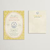 "Coastal Drift" - Bridal Shower Invitations in Caribbean Citrus by Pixel and Hank - Matching Enclosure Card