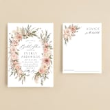 "Boho Botanical " - Bridal Shower Invitations in Blush by Susan Moyal - Matching Enclosure Card