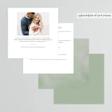 "watercolor flowers crest" - Bridal Shower Invitations in Moss by Cass Loh - Back of Card