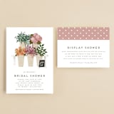 "Flower Bar" - Bridal Shower Invitations in Bright by Heather Cairl - Matching Enclosure Card