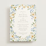 "Wildflower Wreath" - Bridal Shower Invitations in Something Blue by Erin L. Wilson - Front