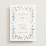 "Emmaline" - Bridal Shower Invitations in Bluebell by Kristie Kern - Front