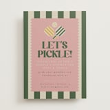 "Vintage Pickle" - Bridal Shower Invitations in Avocado by Vera Lim - Front