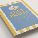 "Vintage Pickle" - Bridal Shower Invitations in Sunflower by Vera Lim - Detail