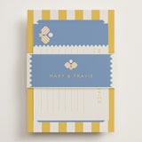 "Vintage Pickle" - Bridal Shower Invitations in Sunflower by Vera Lim - Assembled with Belly Band