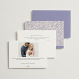 "Portofino" - Bridal Shower Invitations in Lilac by Tamara Hilje - Back of Card Options