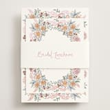 "Portofino" - Bridal Shower Invitations in Blush by Tamara Hilje - Assembled with Belly Band