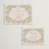 "Portofino" - Bridal Shower Invitations in Lilac by Tamara Hilje - Matching Enclosure Card