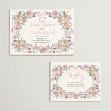 "Portofino" - Bridal Shower Invitations in Blush by Tamara Hilje - Matching Enclosure Card