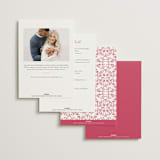 "Fun Cocktails" - Bridal Shower Invitations in Cranberry by Lucrecia Caporale - Back of Card Options