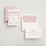 "Fun Cocktails" - Bridal Shower Invitations in Cranberry by Lucrecia Caporale - Assembled
