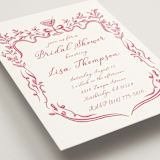 "Fun Cocktails" - Bridal Shower Invitations in Cranberry by Lucrecia Caporale - Detail