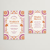"Let's Fiesta" - Bridal Shower Invitations in Gumdrop by Eva Tadros - Matching Enclosure Card