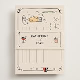 "cheers to a happy couple" - Bridal Shower Invitations in Creme by Anastasia Makarova - Assembled with Belly Band
