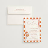 "Cin Cin Spritz" - Bridal Shower Invitations in Tangerine by West Foglia - Invitation with Envelope