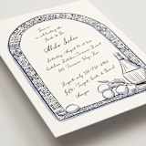 "Blue Chianti" - Bridal Shower Invitations in Powder Blue by Becky Nimoy - Detail