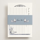 "Blue Chianti" - Bridal Shower Invitations in Powder Blue by Becky Nimoy - Assembled with Belly Band