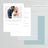 "Charming" - Bridal Shower Invitations in Sky by Lea Delaveris - Back of Card Options