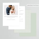 "Charming" - Bridal Shower Invitations in Mint by Lea Delaveris - Back of Card Options