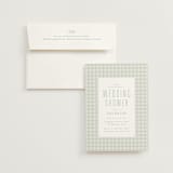 "Charming" - Bridal Shower Invitations in Mint by Lea Delaveris - Invitation with Envelope