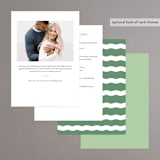 "Augusta" - Bridal Shower Invitations in Clover by Megan Davis - Back of Card Options