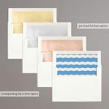 "Augusta" - Bridal Shower Invitations in Bluebell by Megan Davis - Envelope Liner Options