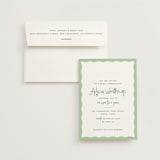 "Augusta" - Bridal Shower Invitations in Clover by Megan Davis - Invitation with Envelope