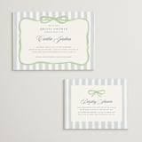 "Celina" - Bridal Shower Invitations in Mint by Pati Cascino - Matching Enclosure Card