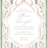 "Wildflower Ribbon" - Bridal Shower Invitations in Moss by Jackie Crawford - Detail