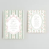 "Wildflower Ribbon" - Bridal Shower Invitations in Moss by Jackie Crawford - Matching Enclosure Card