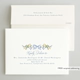 "Hand Painted" - Bridal Shower Invitations in Bluebell by Petra Kern - FREE Recipient Addressing