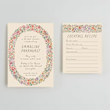 "Wildflowers" - Bridal Shower Invitations in Confetti by 2birdstone - Matching Enclosure Card