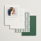 "Book Cover" - Bridal Shower Invitations in Evergreen by Petra Kern - Back of Card Options