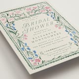 "Book Cover" - Bridal Shower Invitations in Evergreen by Petra Kern - Detail
