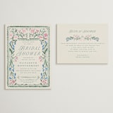 "Book Cover" - Bridal Shower Invitations in Evergreen by Petra Kern - Matching Enclosure Card