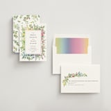 "flower garden" - Bridal Shower Invitations in Cotton by Susan Moyal - Assembled
