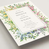 "flower garden" - Bridal Shower Invitations in Cotton by Susan Moyal - Detail